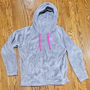 The North Face Gray and Pink Hooded Jacket